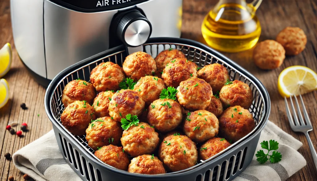 frikadeller i airfryer, frikadelle opskrift