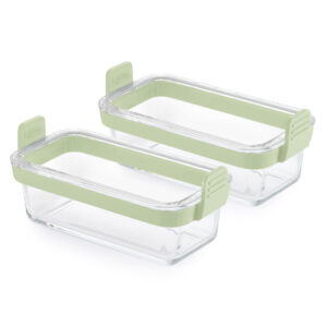 Lékué Airfryerform glas rektangulær 2-pak