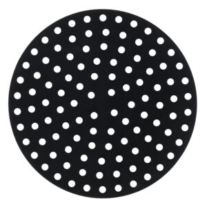 Maku Rund silikonmåtte til airfryer 20 cm, sort